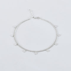 Luna Phase Anklet in 925 Sterling Silver