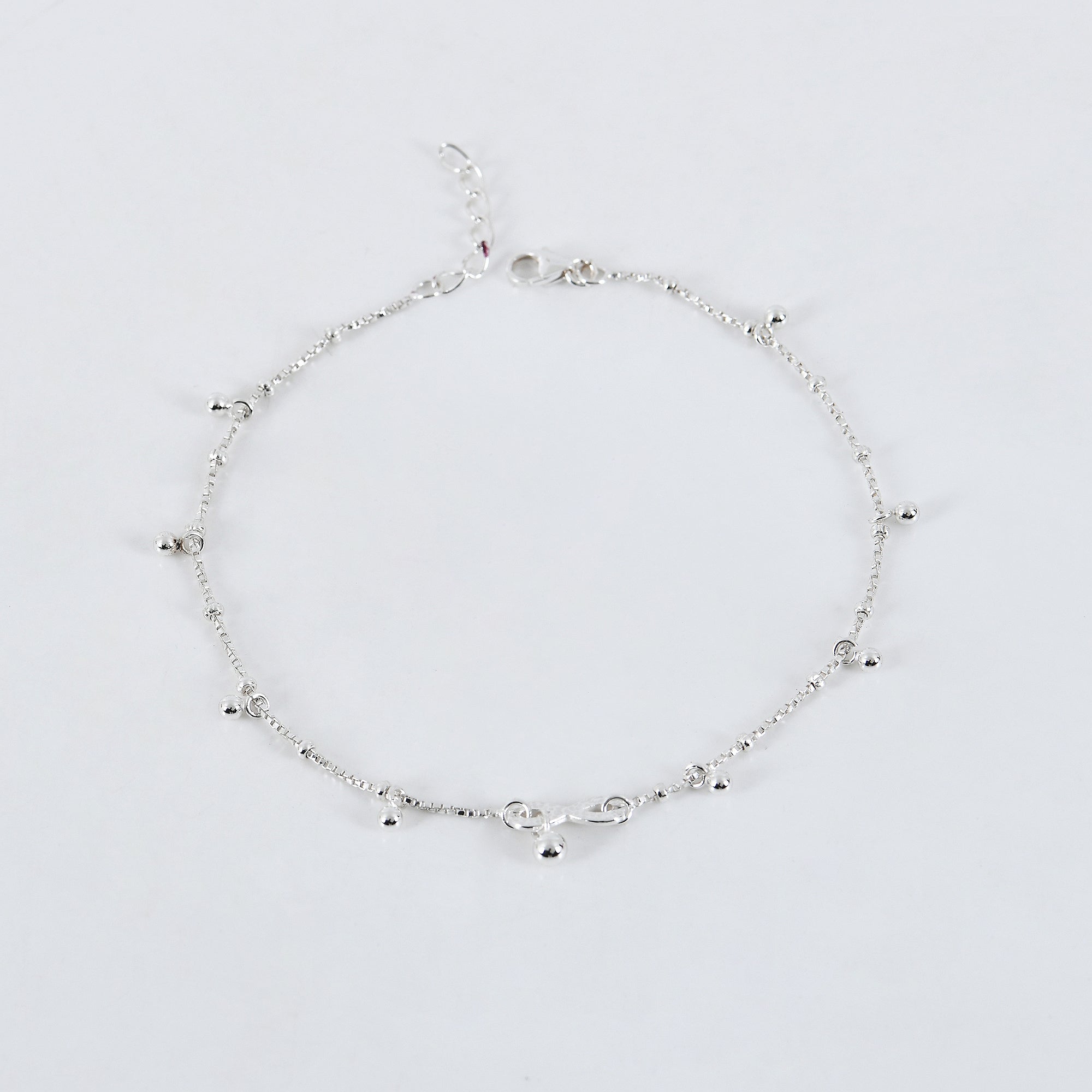 Classic Infinty Anklet in 925 Sterling Silver