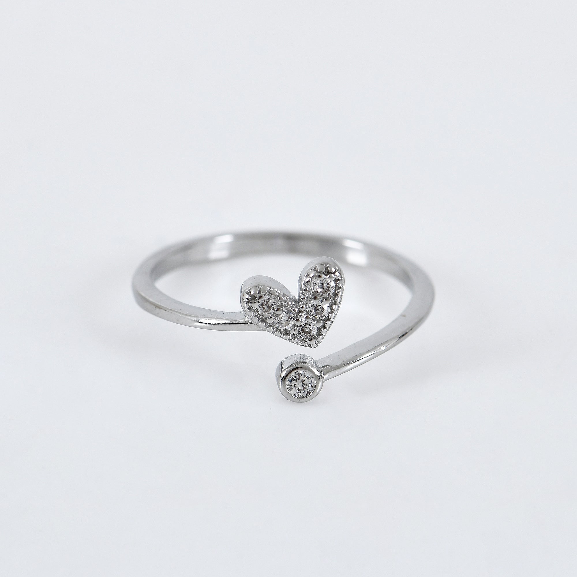 Nexus Heart Toe Rings in 925 Sterling Silver