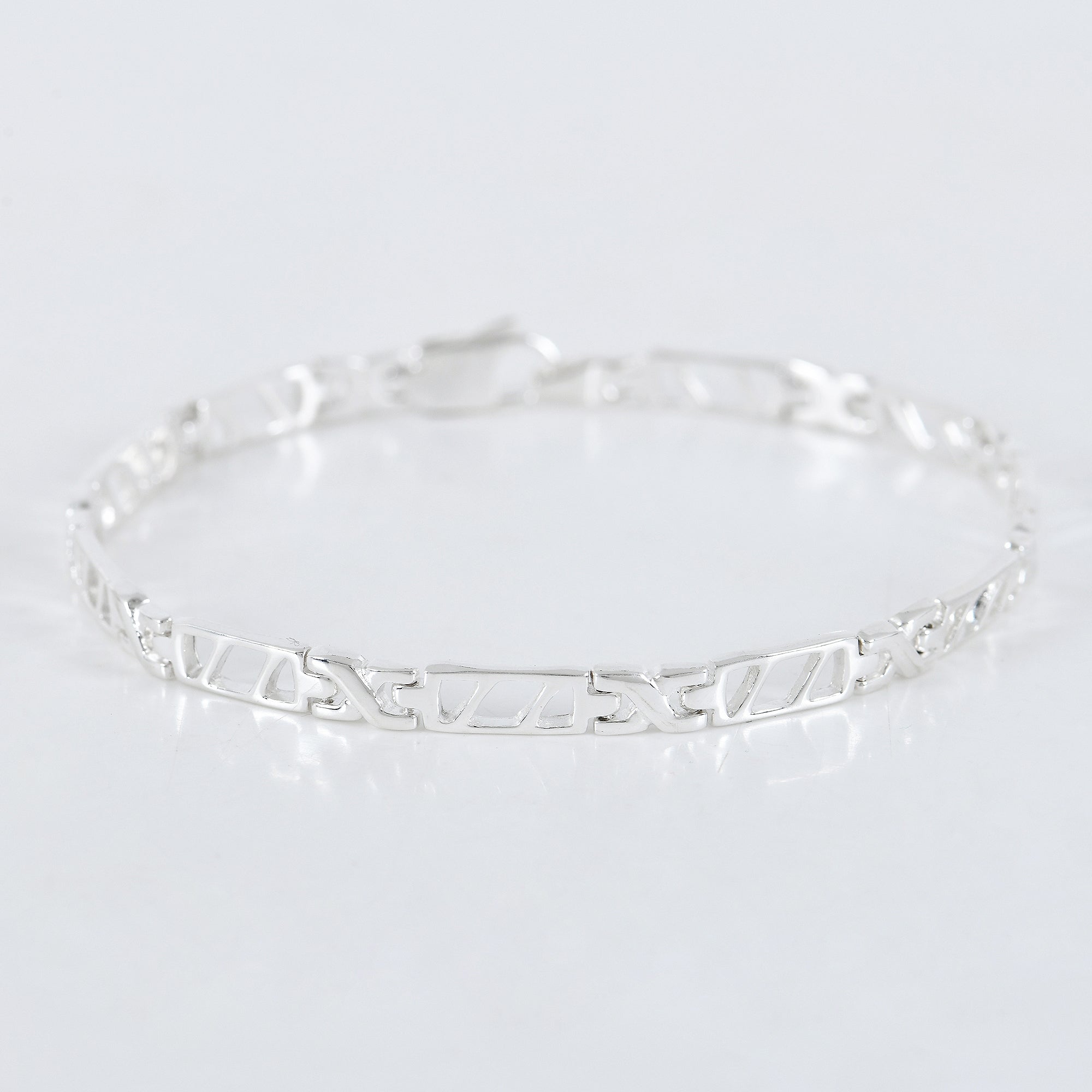 Matrix Men’s Link Bracelet in 925 Sterling Silver