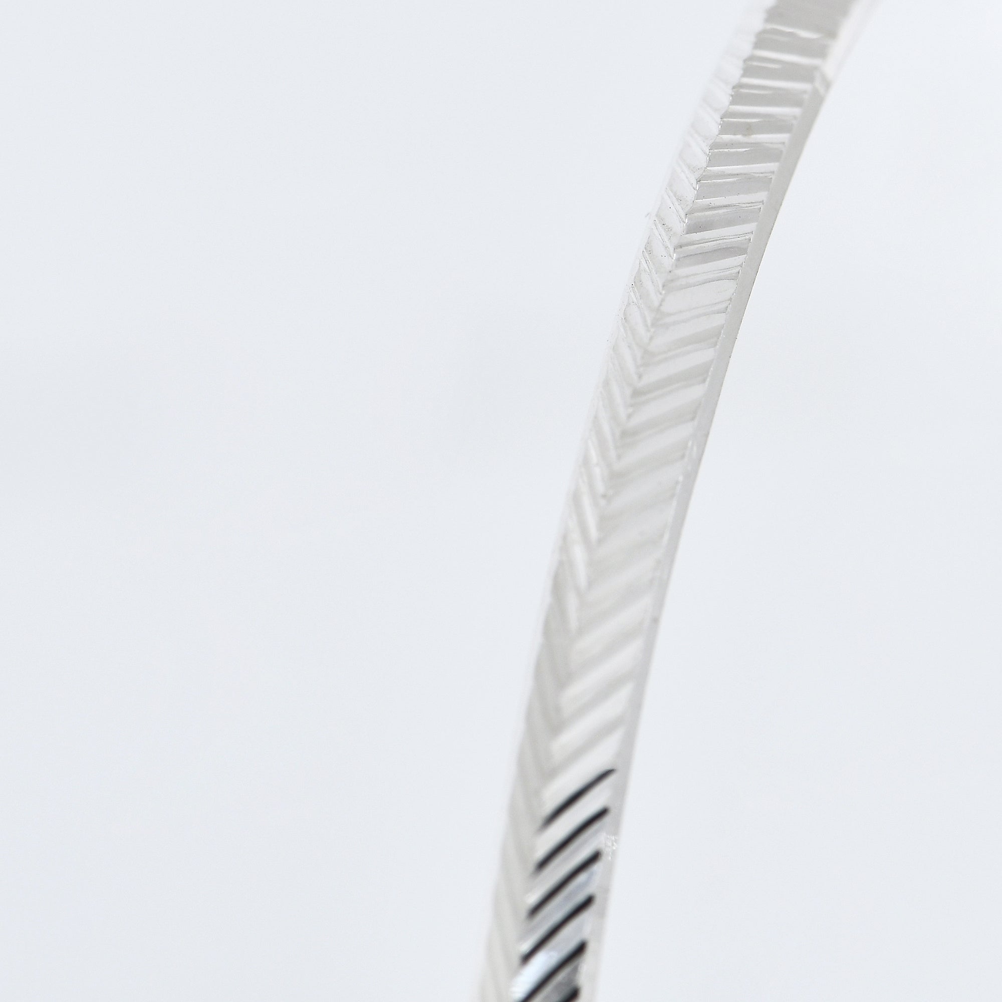 Men's Prism Textured Kada in 925 Sterling Silver