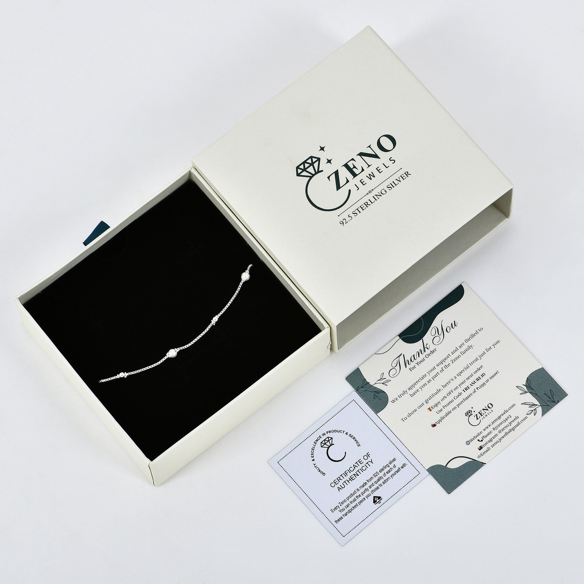 Stardust Link Bracelet in 925 Sterling Silver