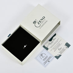 Nova Solitaire Ring in 925 Sterling Silver