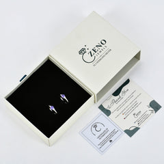 Purple Celestial Opal Toe Rings in 925 Sterling Silver