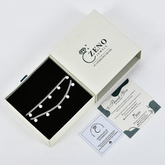 Luna Phase Anklet in 925 Sterling Silver