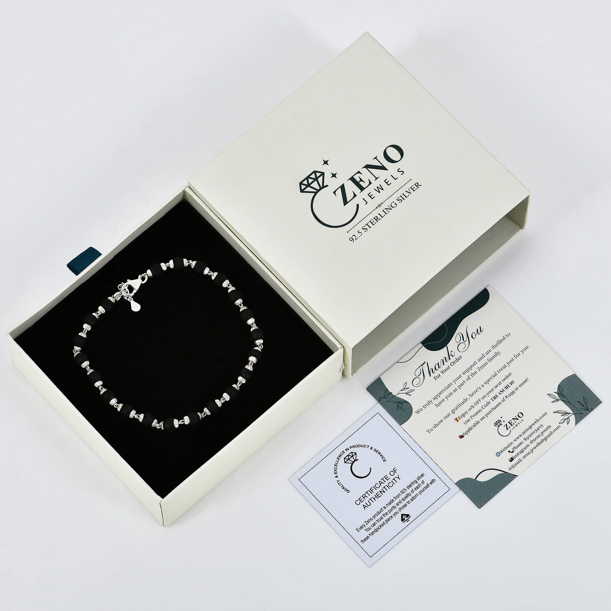 Astra Karungali Bracelet in 925 Sterling Silver