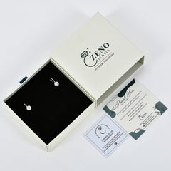 Trinity Drop Earrings in 925 Sterling Silver
