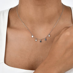 Luna Drop Necklace in 925 Sterling Silver