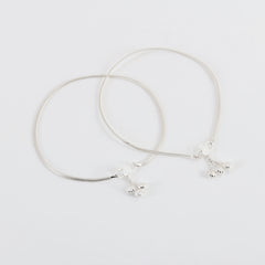 925 Sterling Silver Anklet with Ghungroo