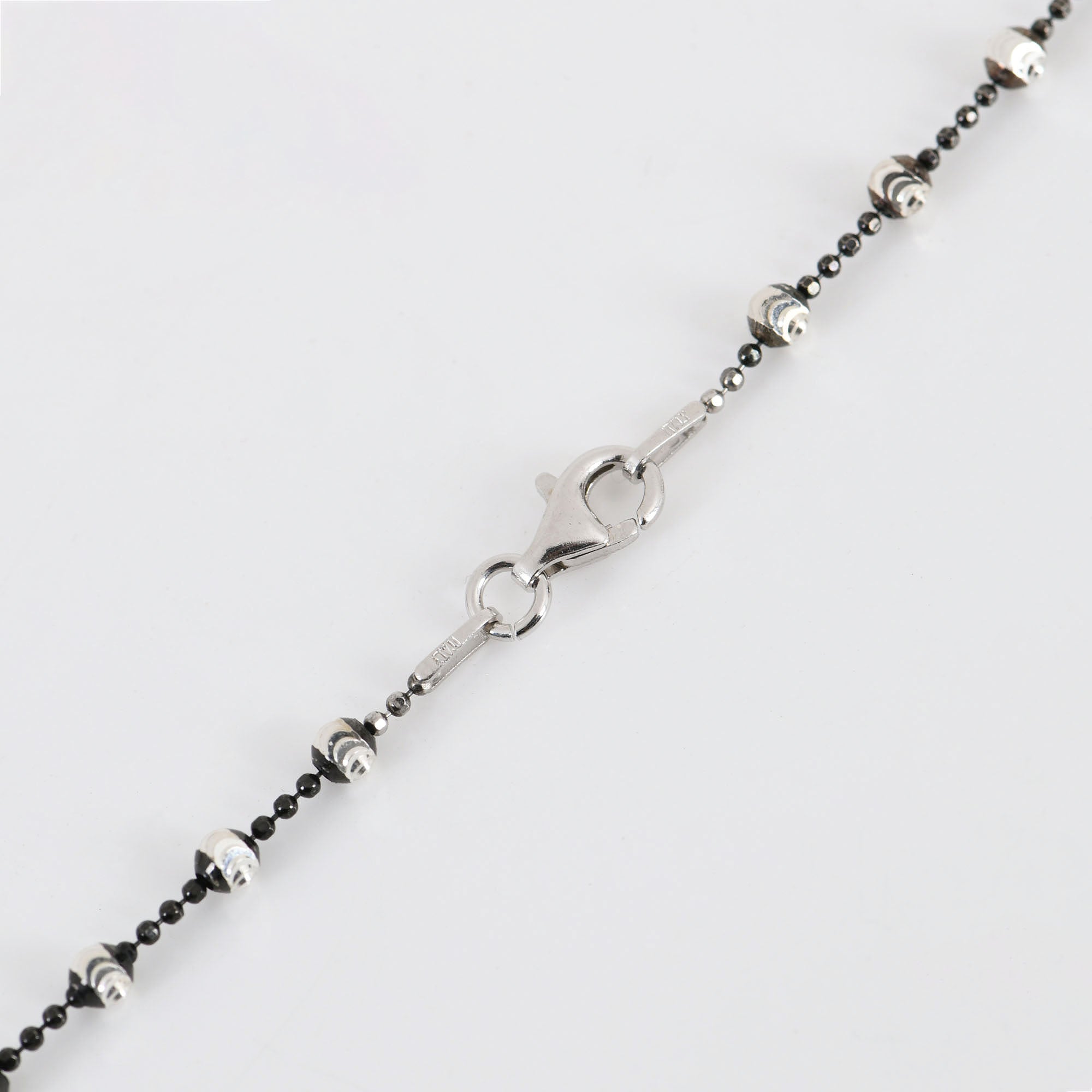 925 sterling silver beaded necklace
