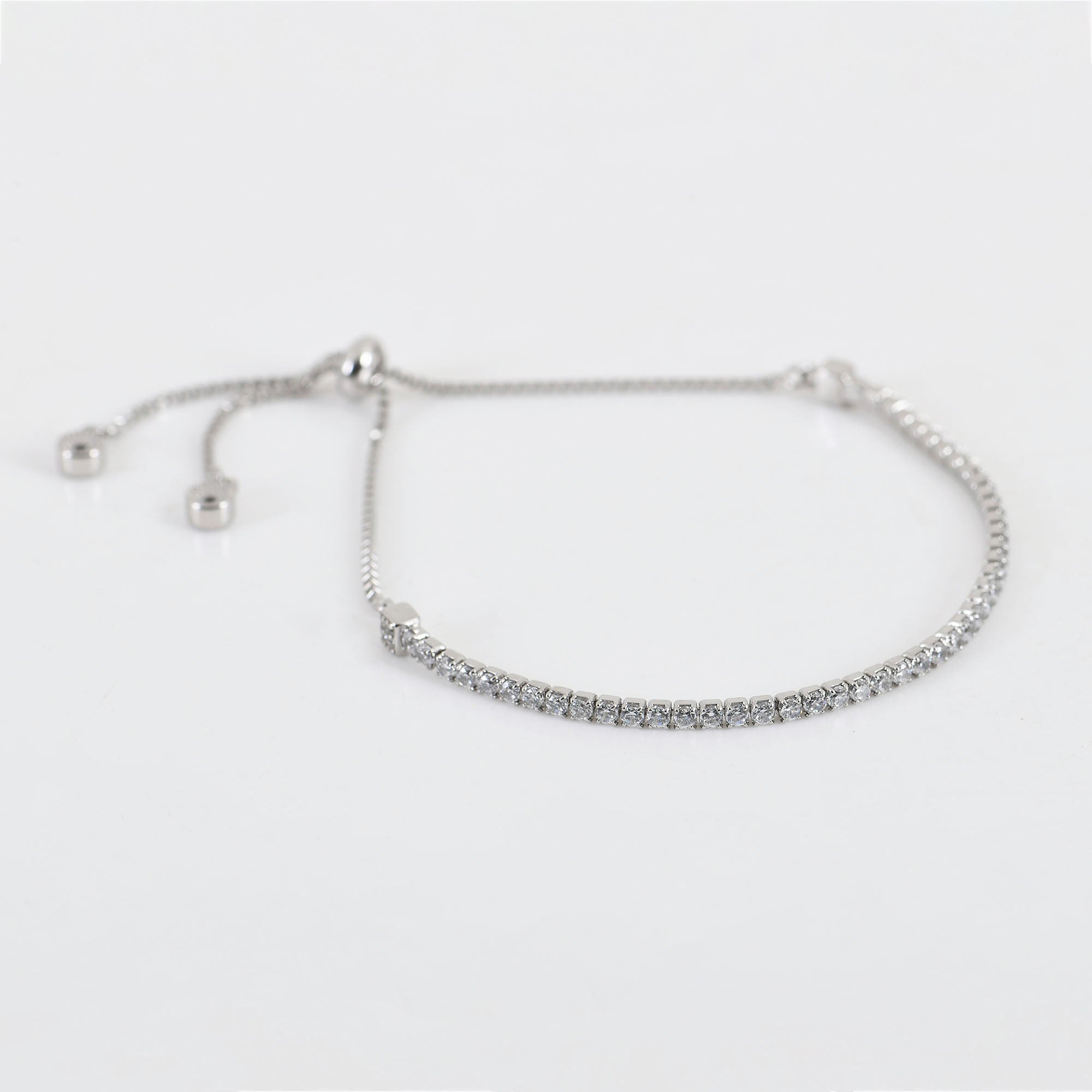 Italian Adjustable Silver Bracelet in 925 Sterling