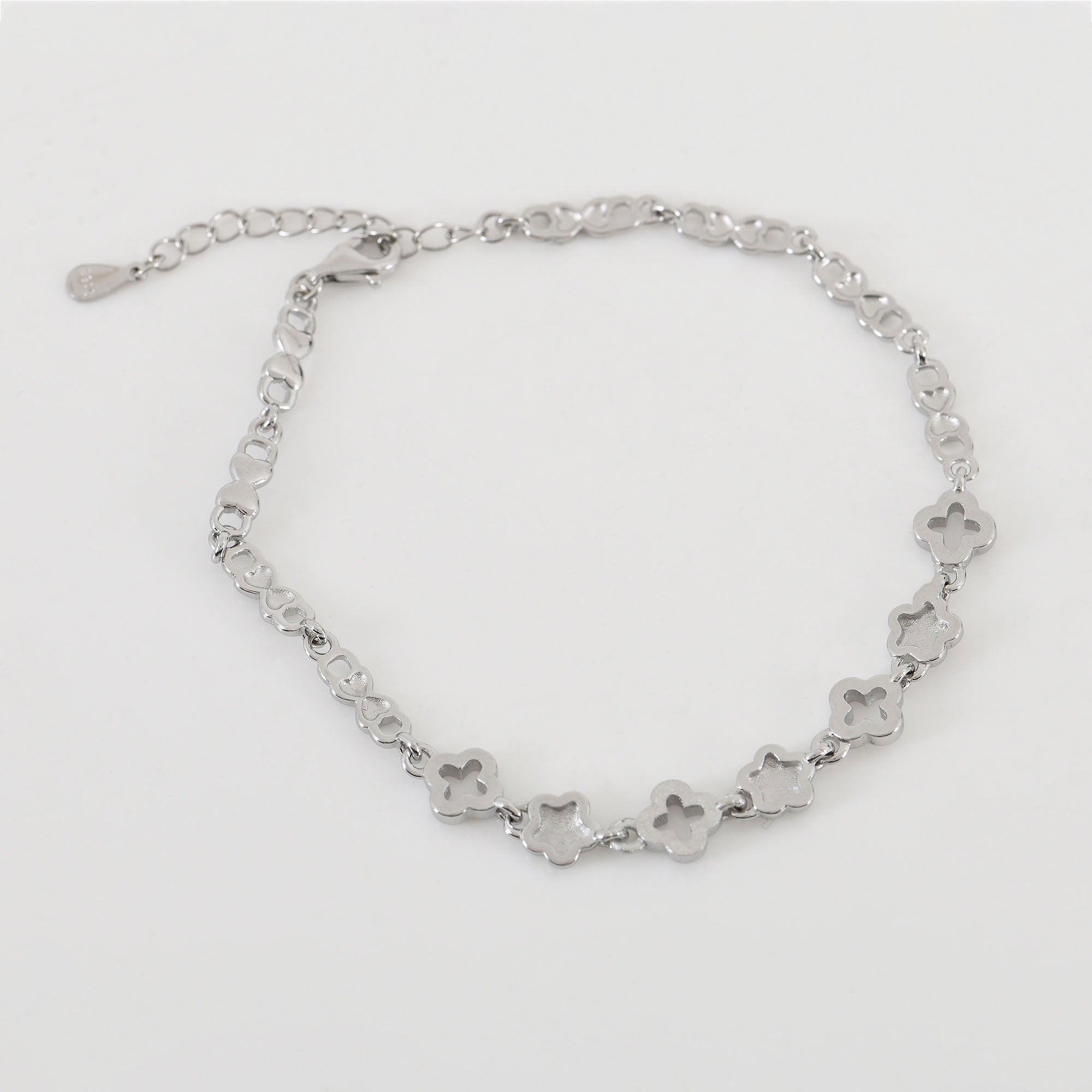 925 Sterling Silver Star Charm Bracelet