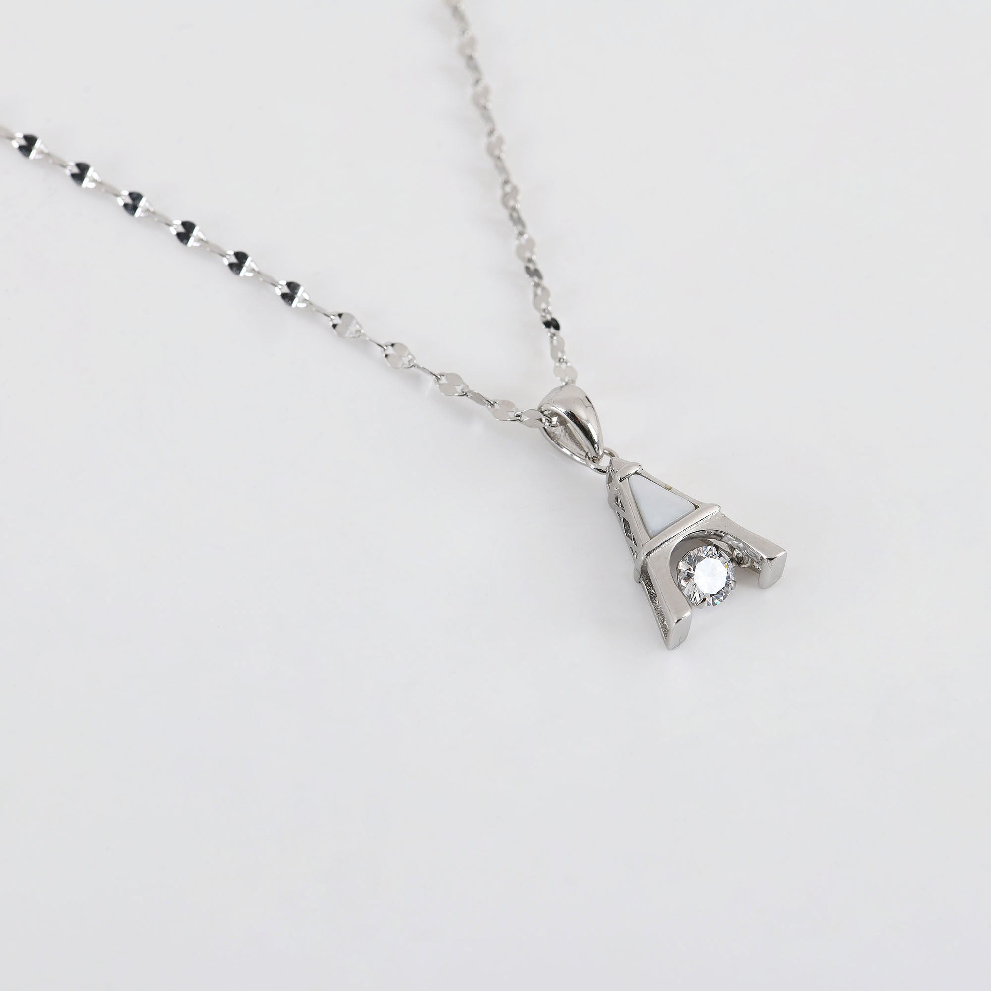 Eiffel Tower Charm Pendant 925 Sterling Silver