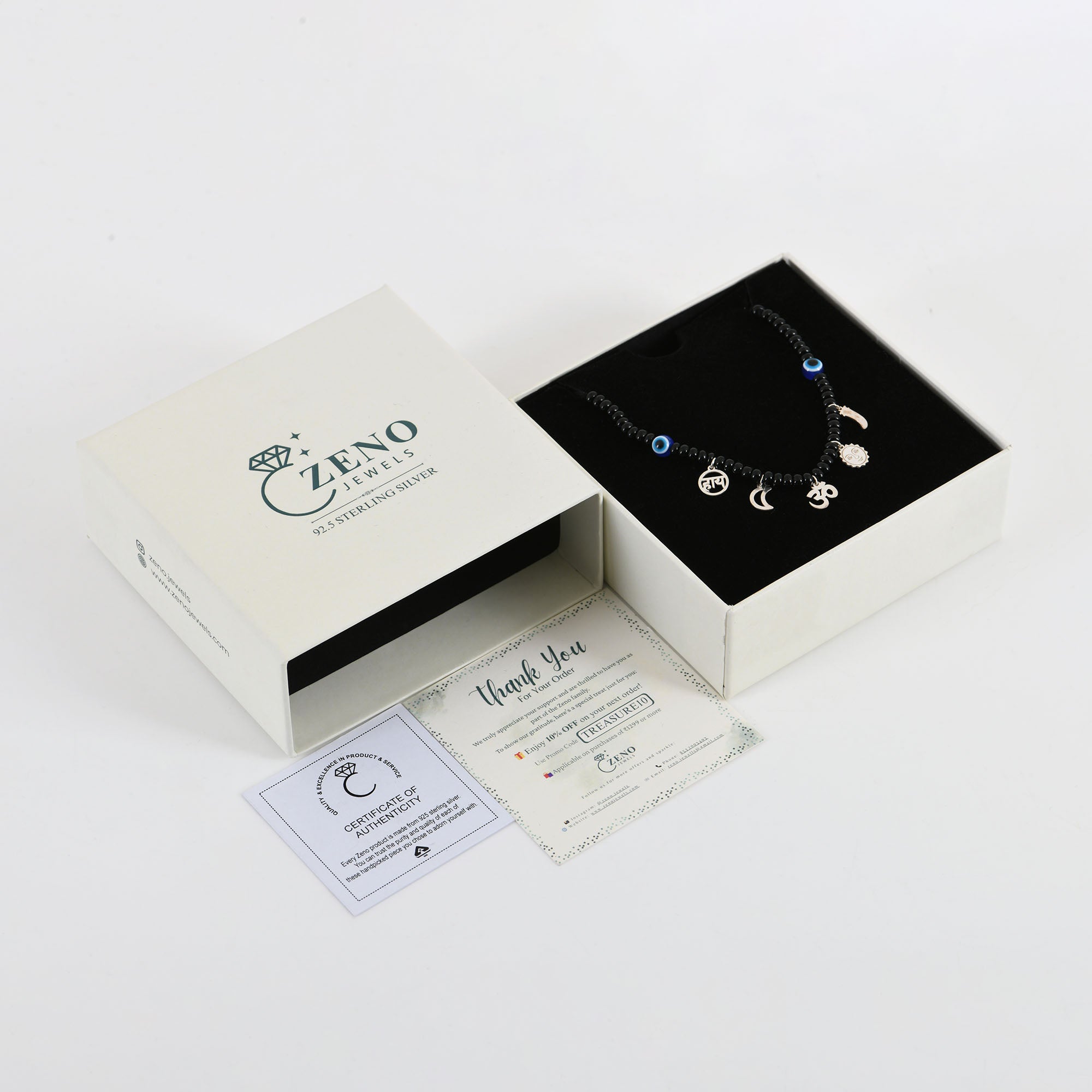 925 Sterling Silver Kids Nazariya Protection Necklace