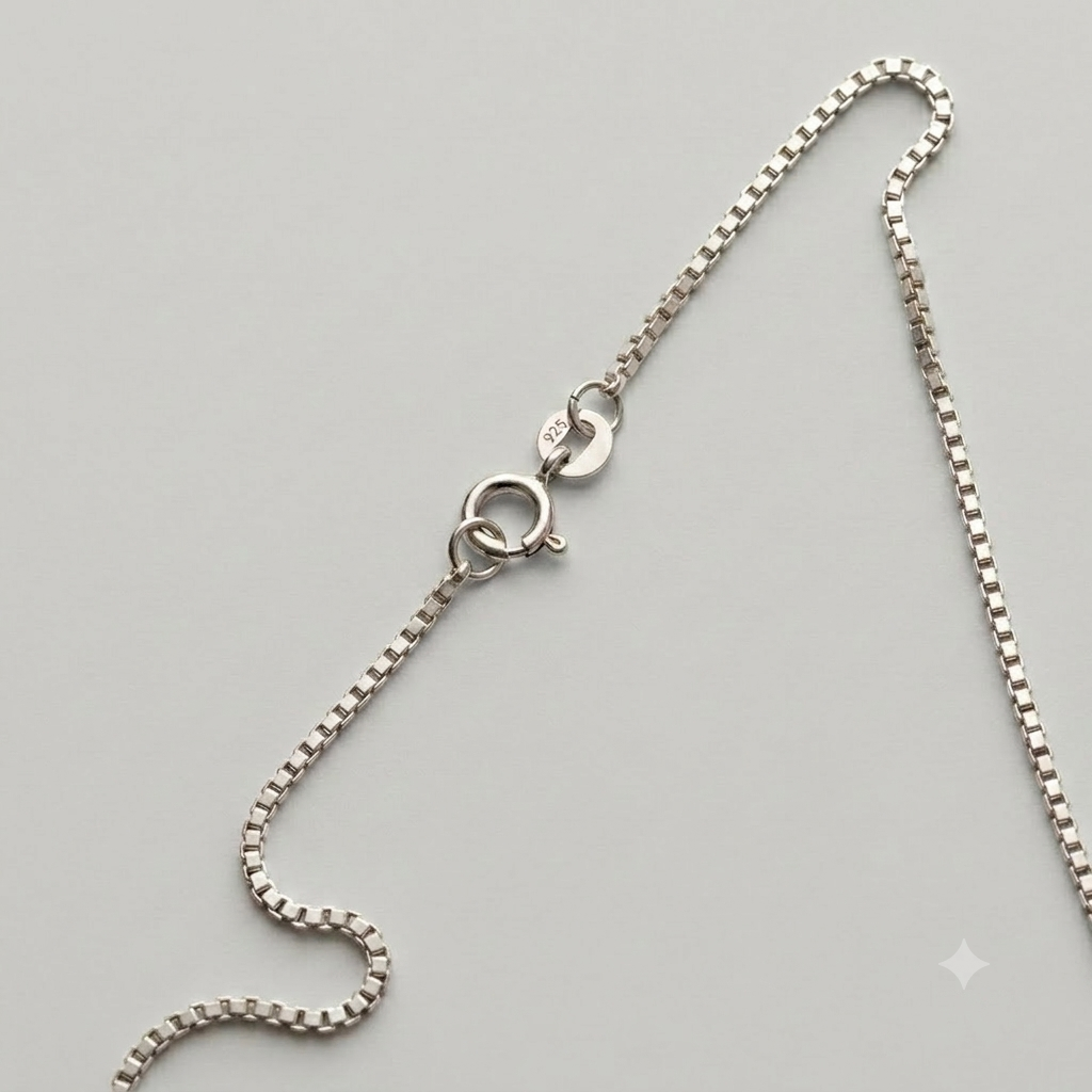Men's Noir Crystal Pendant in 925 Sterling Silver