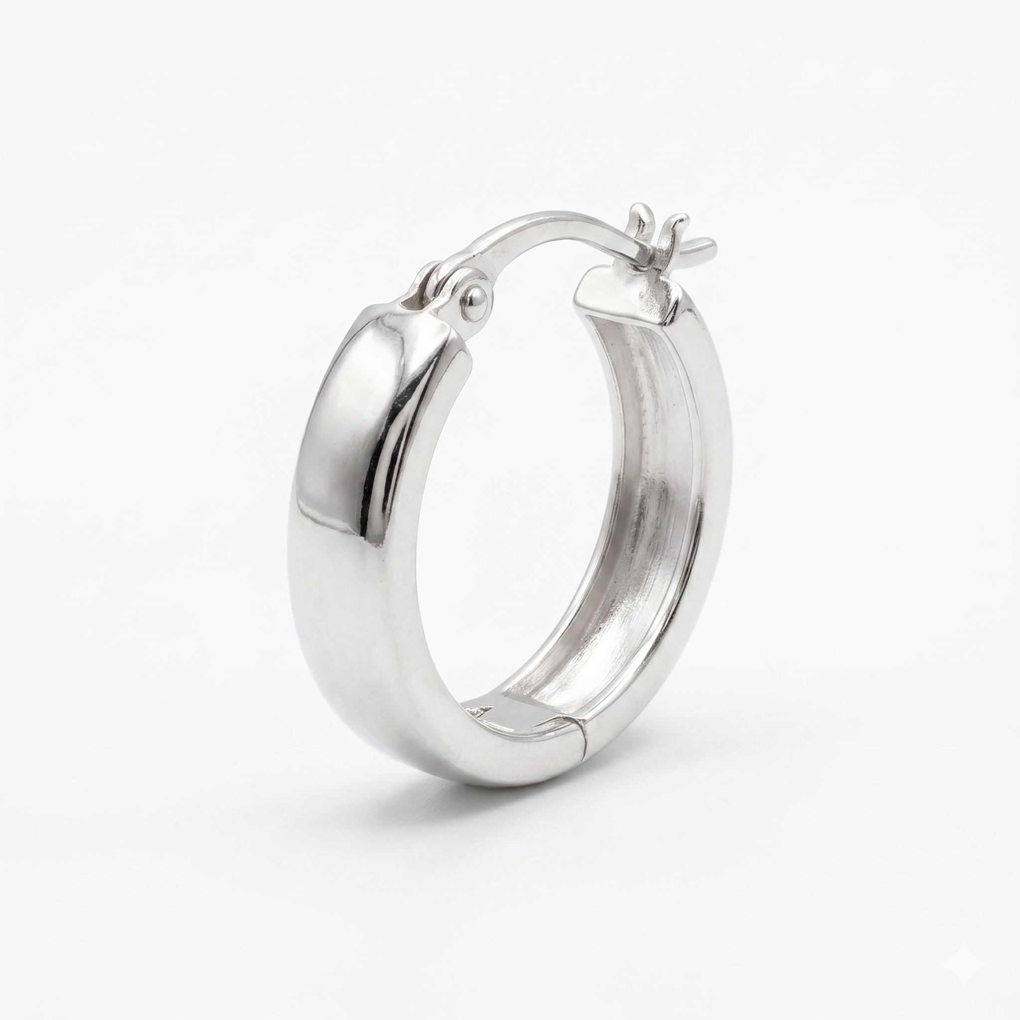 Men's Dome Hoops in 925 Sterling Silver