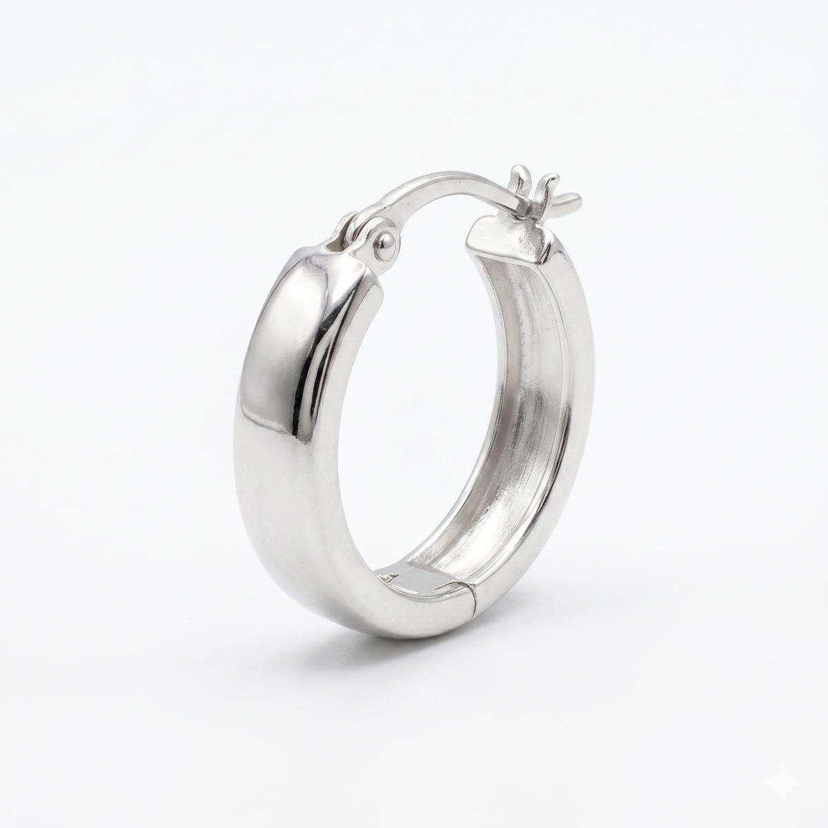 Men's Dome Hoops in 925 Sterling Silver