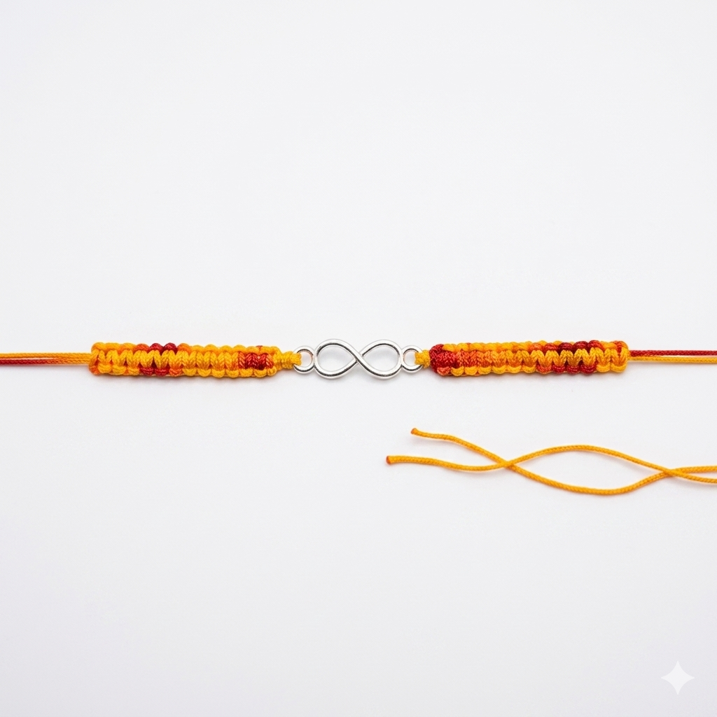 Classic Plain Rakhi in 925 Sterling Silver