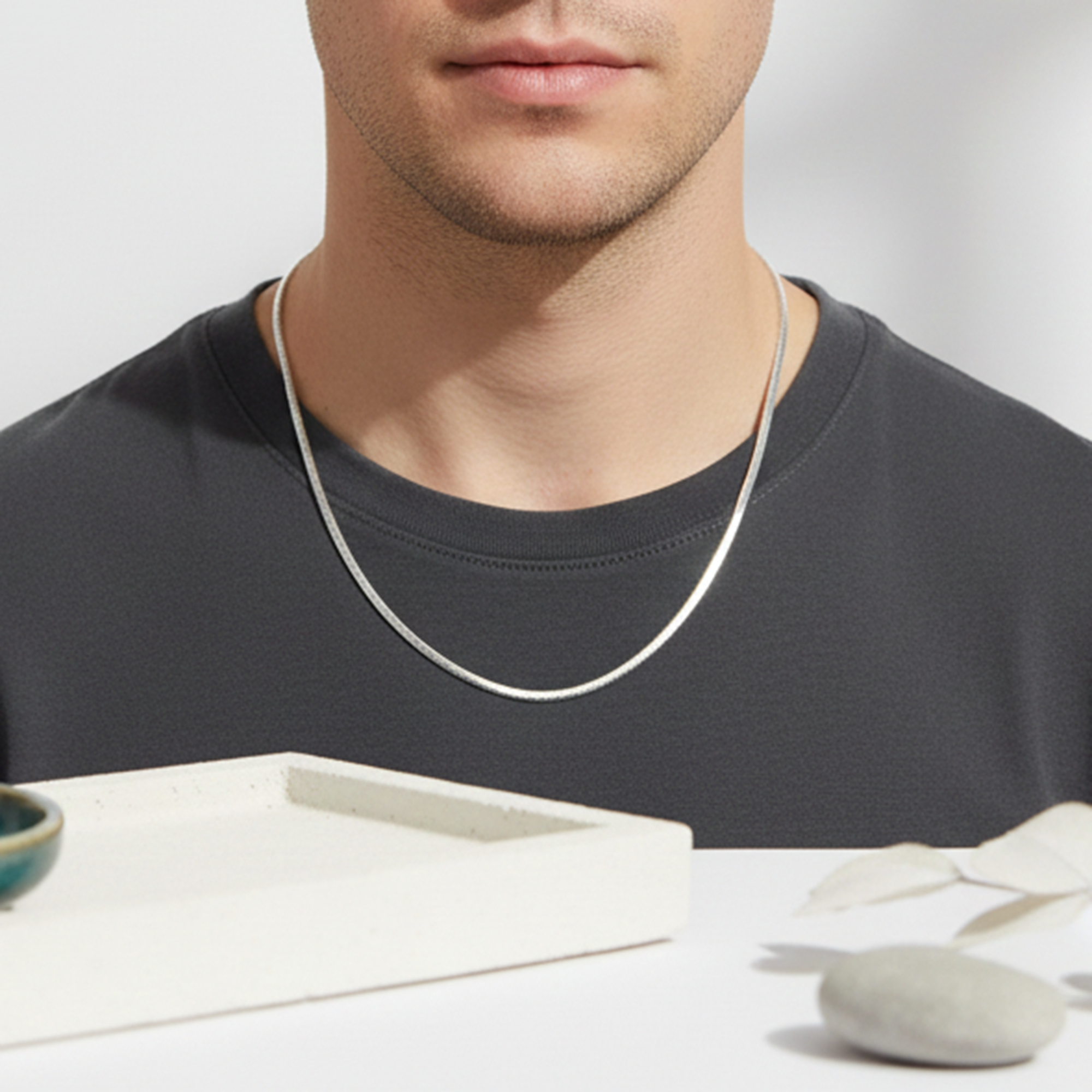 925 Sterling Silver Men’s Classic Chain