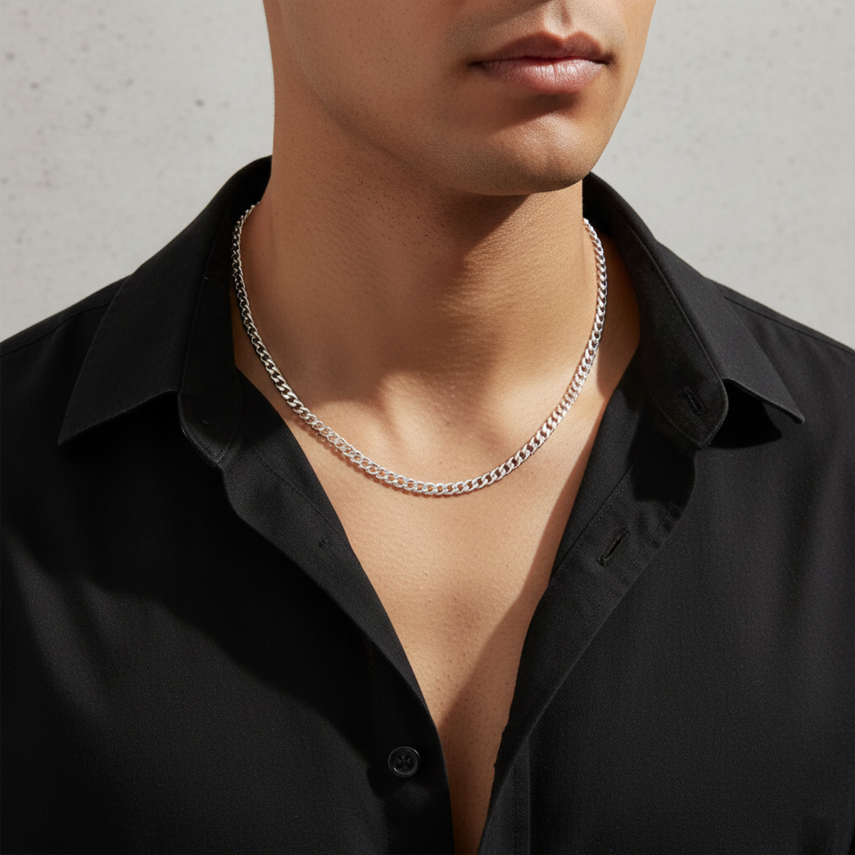 925 Sterling Silver Men’s Cuban Link Chain