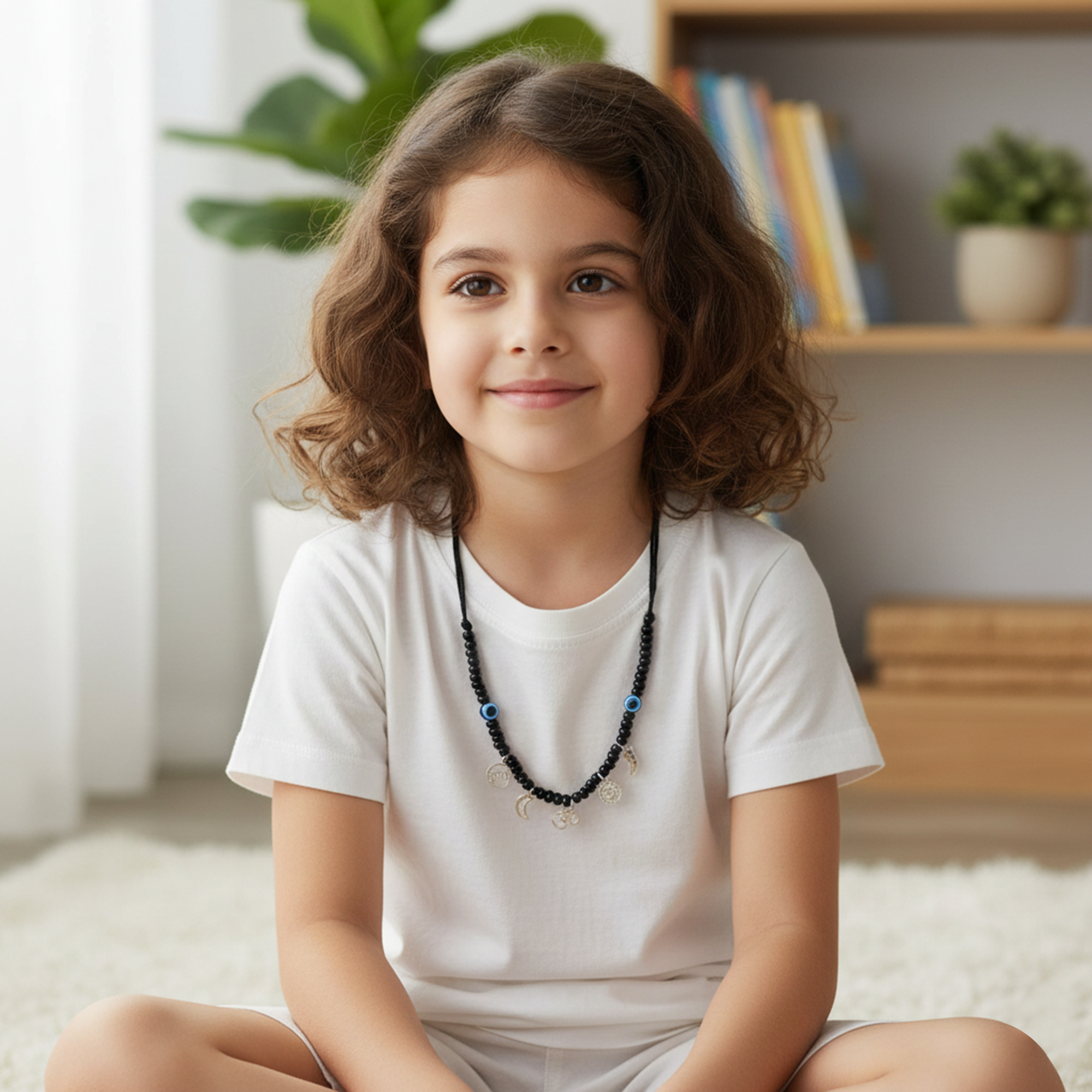 925 Sterling Silver Kids Nazariya Protection Necklace