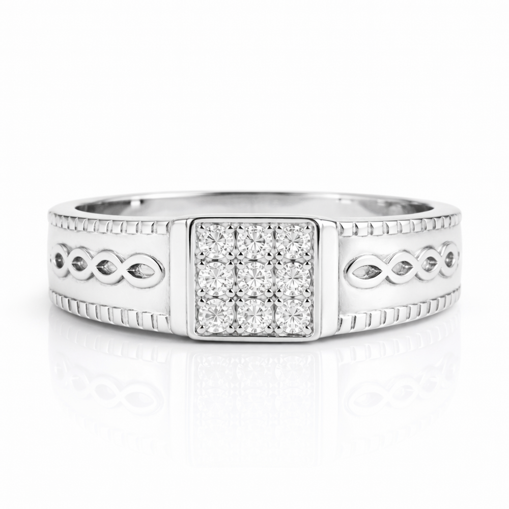 Men's Stellar Ring in 925 Sterling Silver - Zeno Jewels