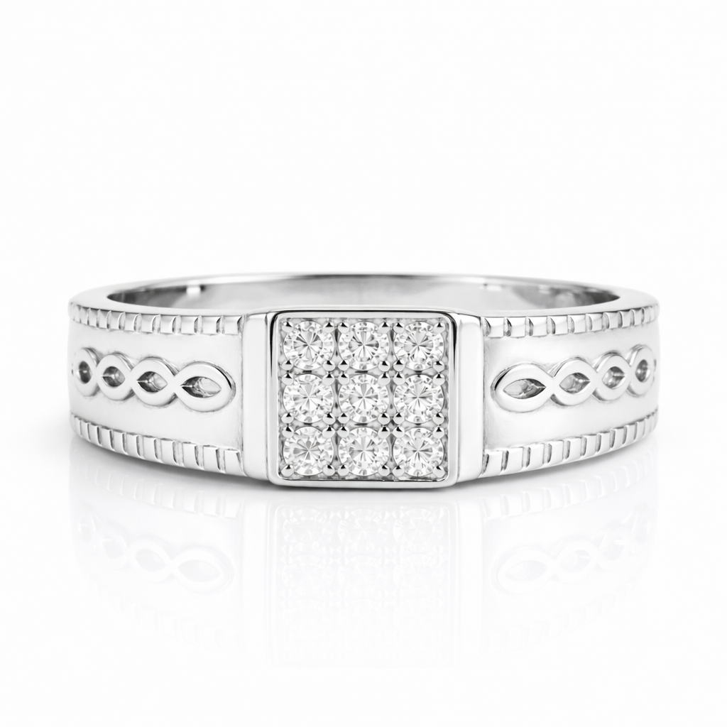Men's Stellar Ring in 925 Sterling Silver - Zeno Jewels