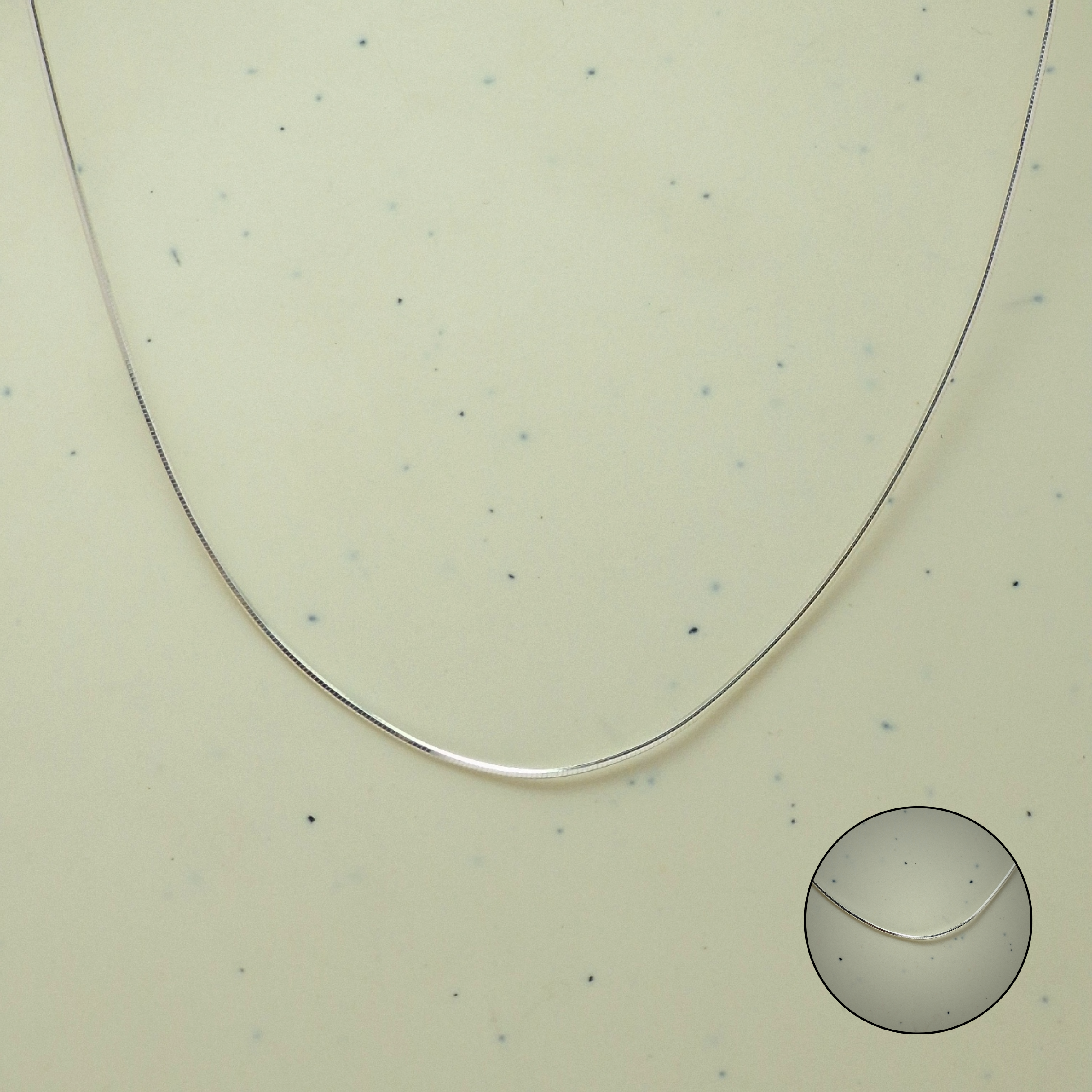 925 Silver Flat Snake Chain Necklace – Sleek & Minimal