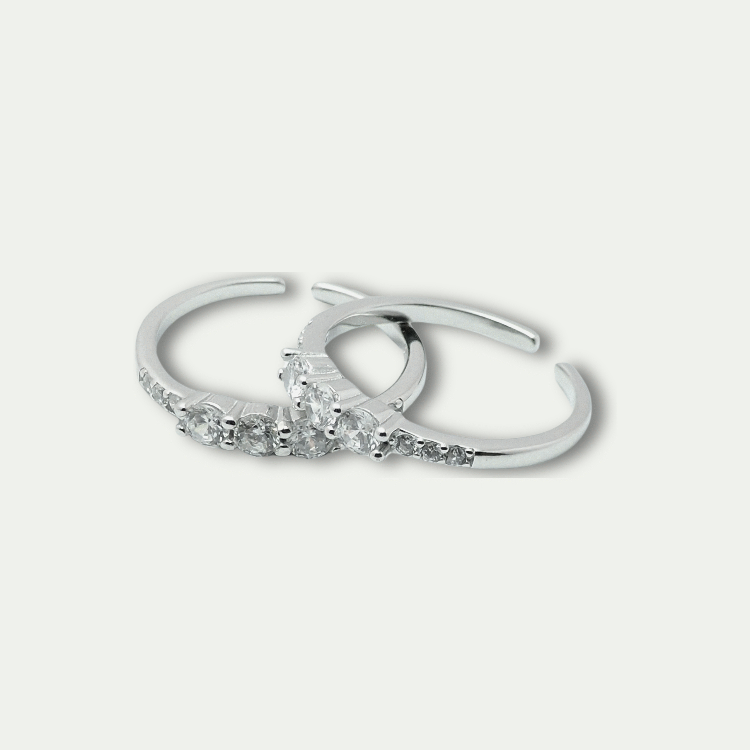 925 Silver Adjustable Zircon Toe Ring – Elegant Sparkle for Your Feet